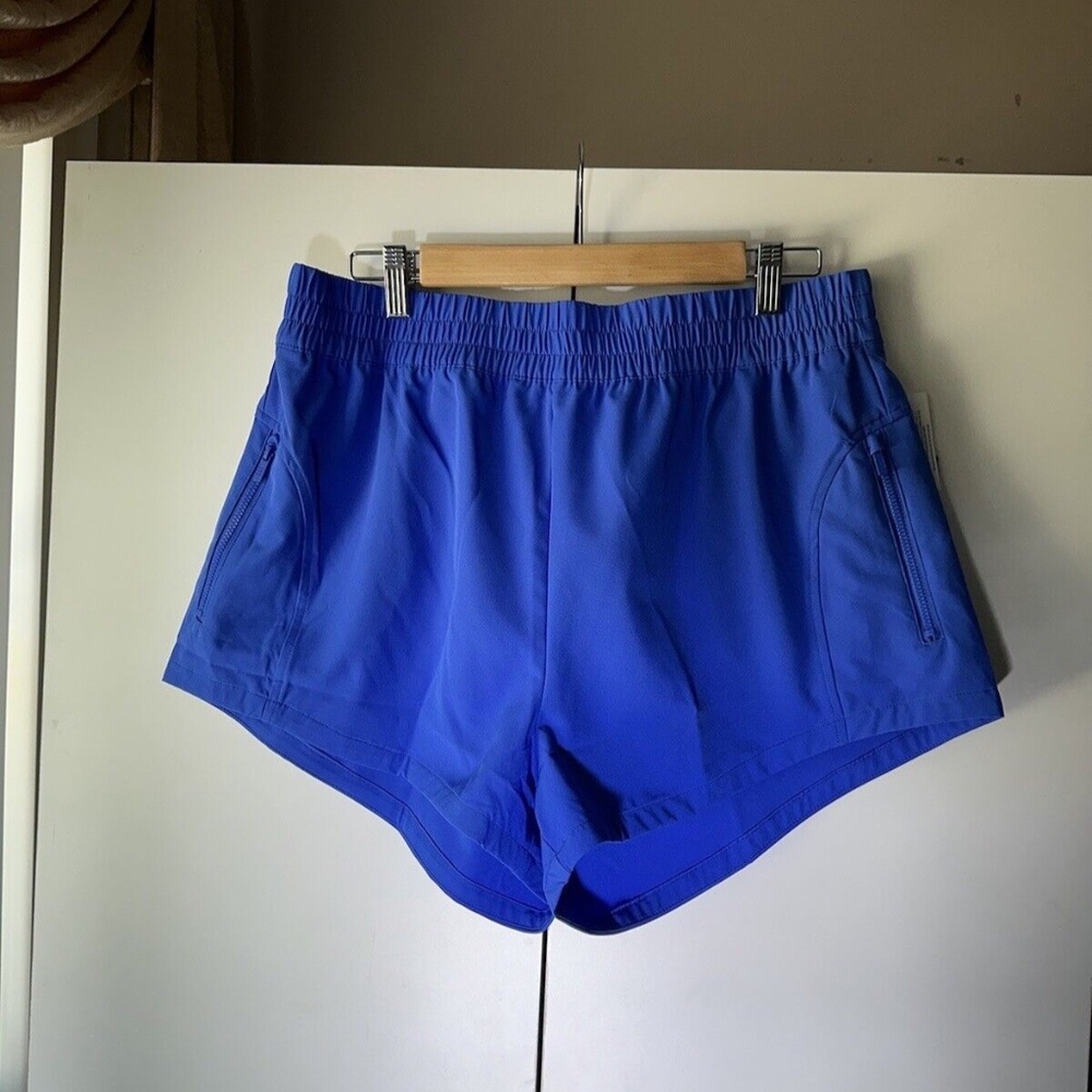 Ugg Women Size Large Blue Gracelynn Shorts With Zippered Pockets NWT $68